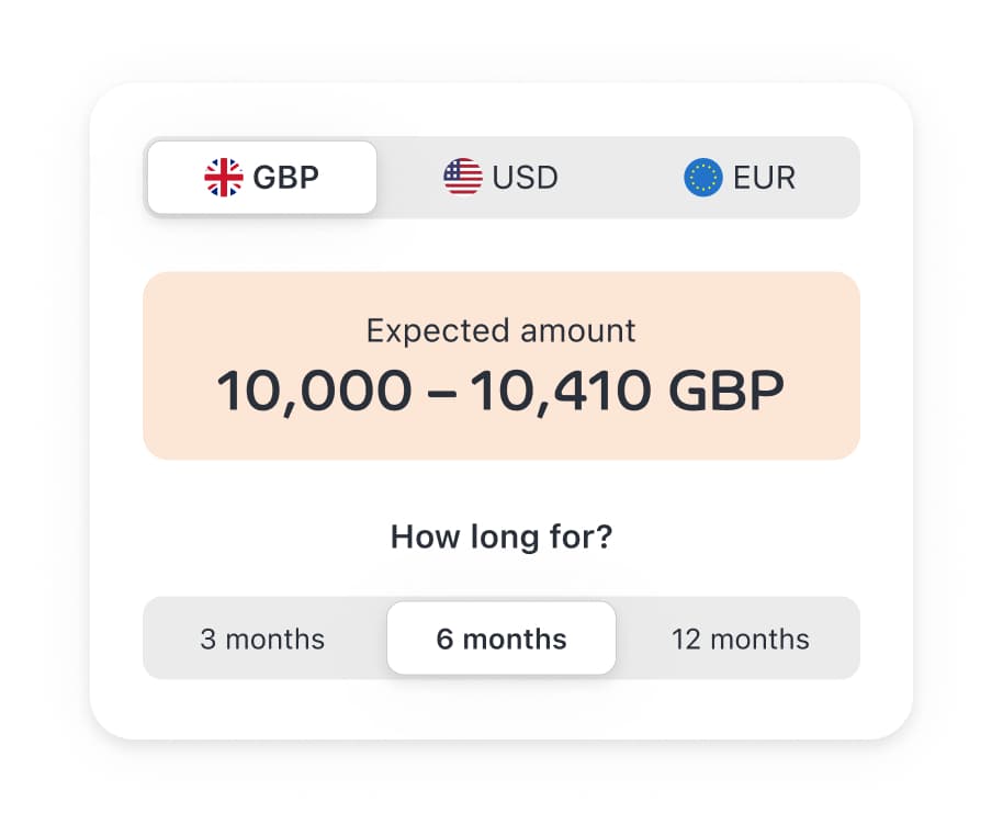 A choice of terms to suit your ambitions